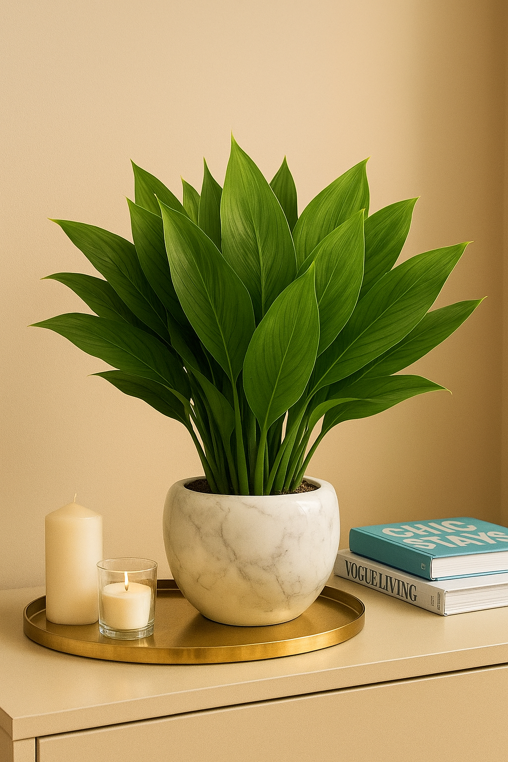 Badam Leaf 21" x 6" Green (Pack of 10)