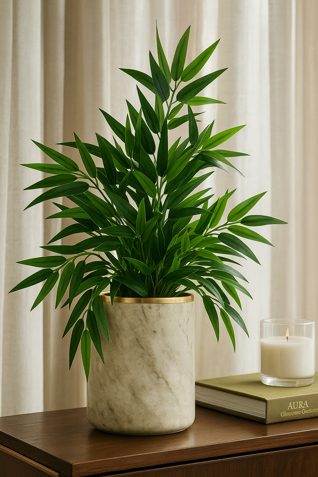 Bamboo/Moriya Leaf 43cm Green (Pack of 10)