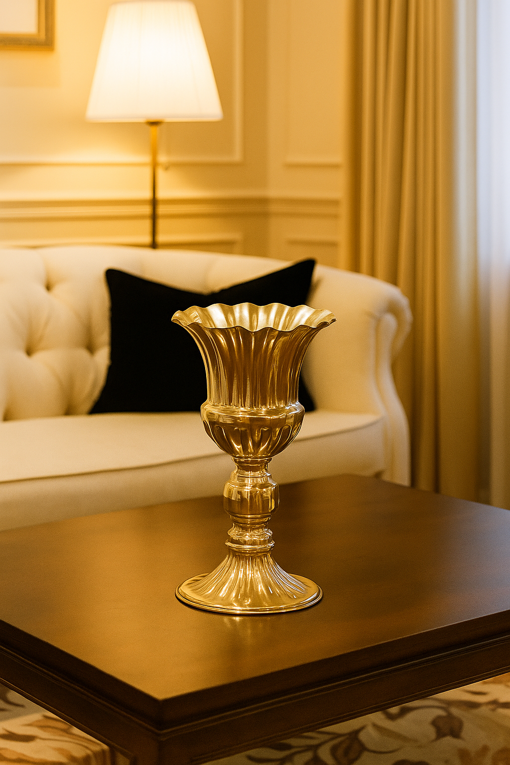 Gold Trumpet Vase (22.2cm)
