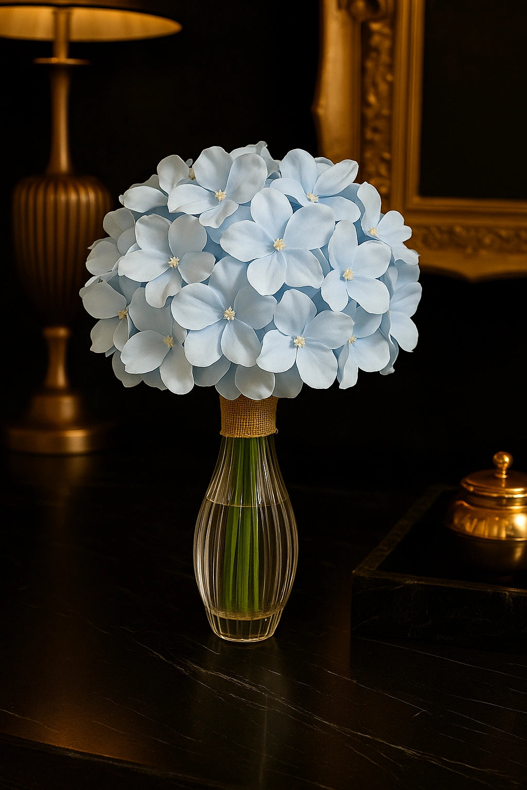 Light Sky Blue Flr Hydrangea 54 Petals (Pack of 50)
