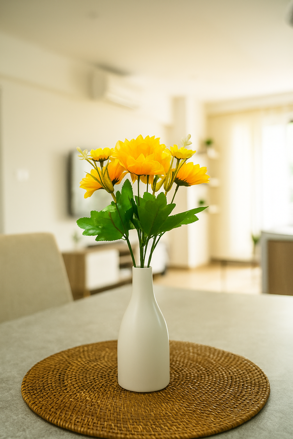 Bunch Sunflower 7Stick 12.5" Yellow (Pack of 5)