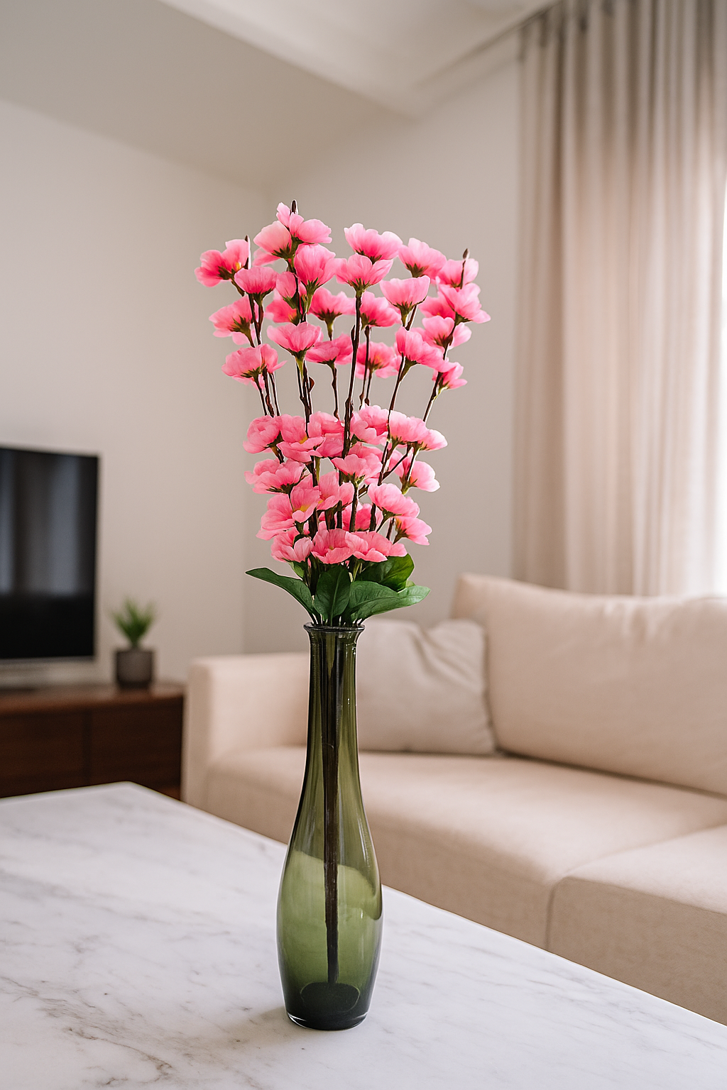 Bunch Cherry Blossom 20" D/s Pink (Pack of 5)
