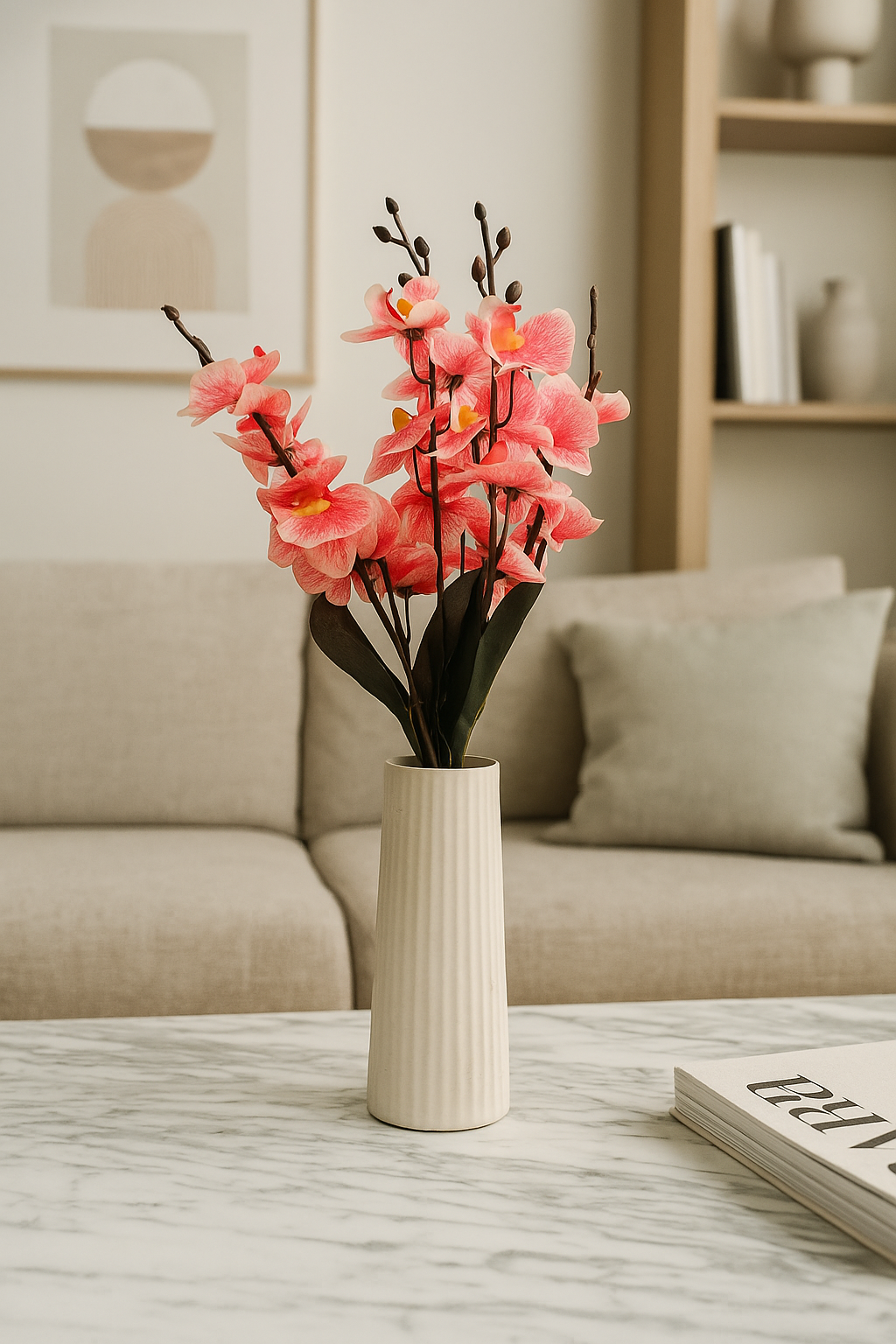 Cymbidium Bunch 17" Pink Red (Pack of 5)