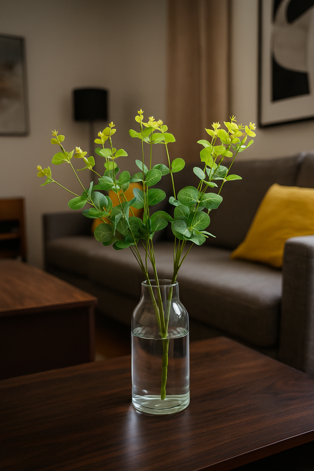 Eucalyptus Bunch 18" D/s Green White (Pack of 5)