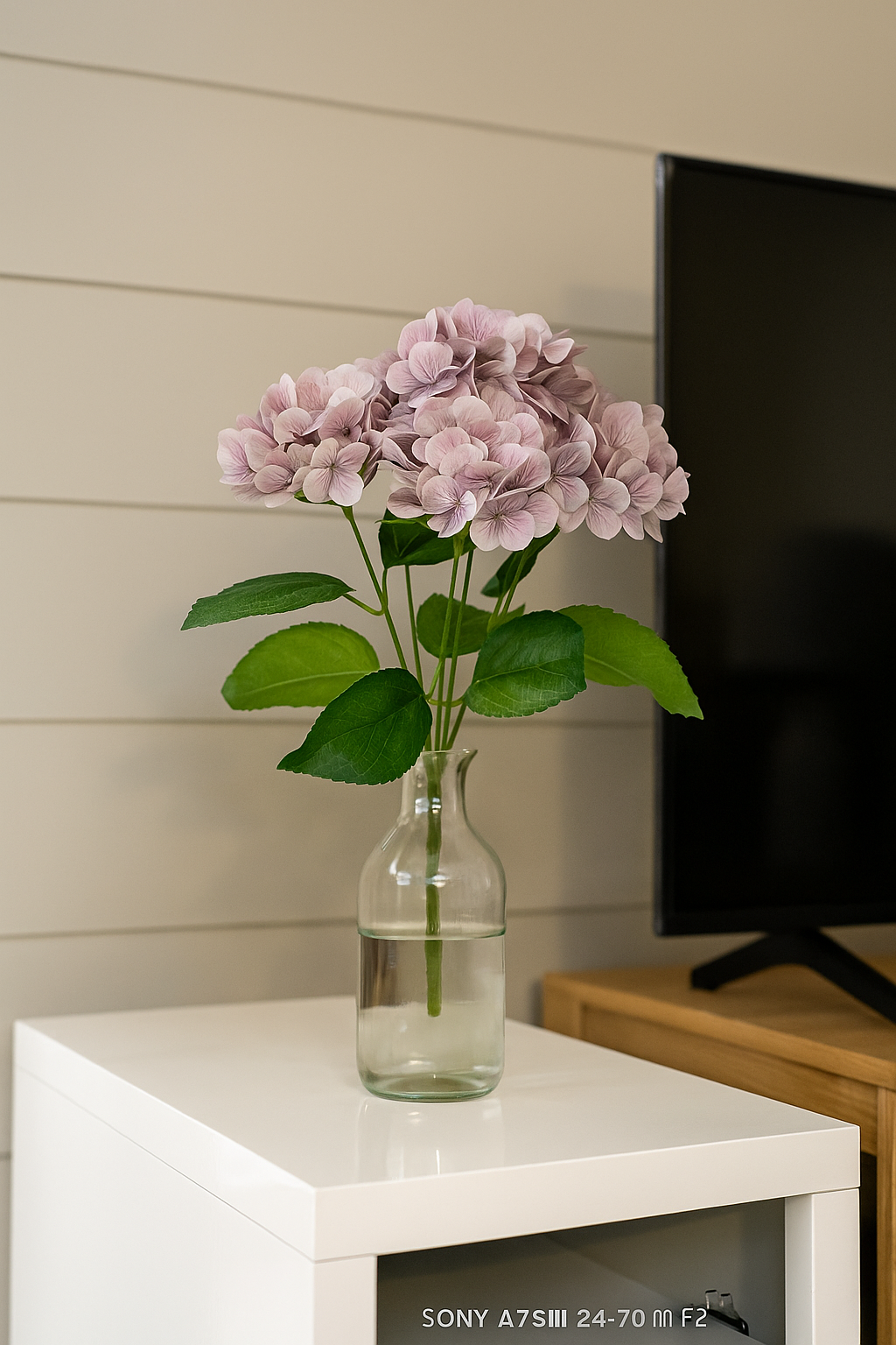 Bunch PU Hydrangea 5 Stick 44' Lavender (Pack of 5)