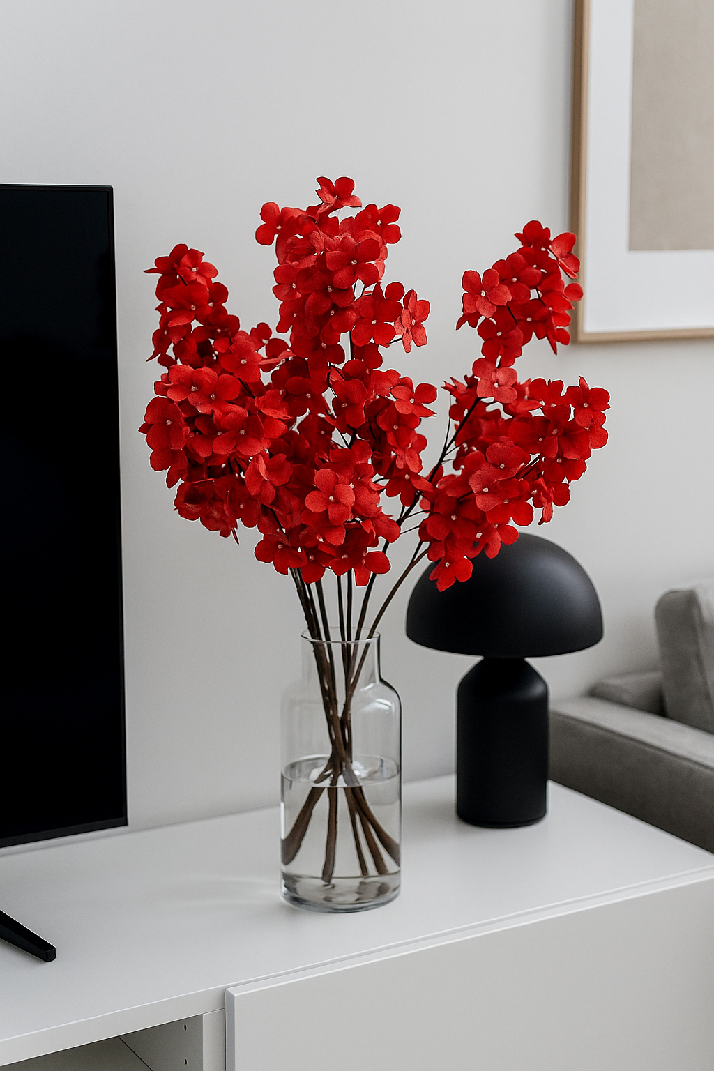 Cherry Blossom Stick 44" Red (Pack of 10)