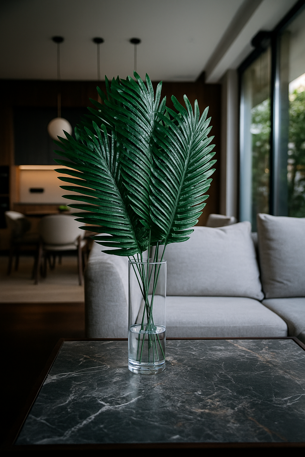 Palm Leaf Stick Big25X11'' Green (Pack of 10)