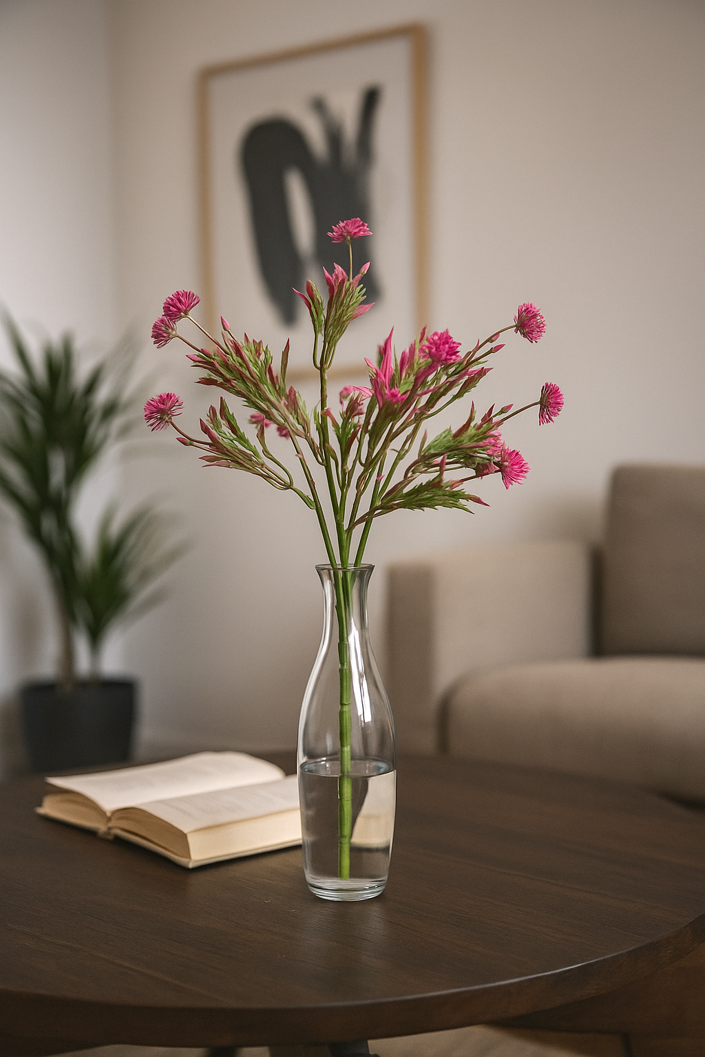 Bunch Allium 13 Head Green Pink (Pack of 5)