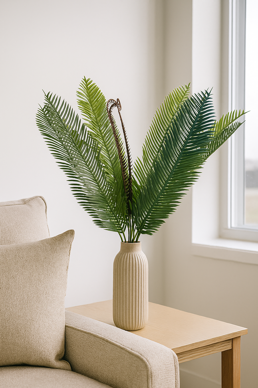 Bunch Palm Leaf D/s Green Red (Pack of 5)