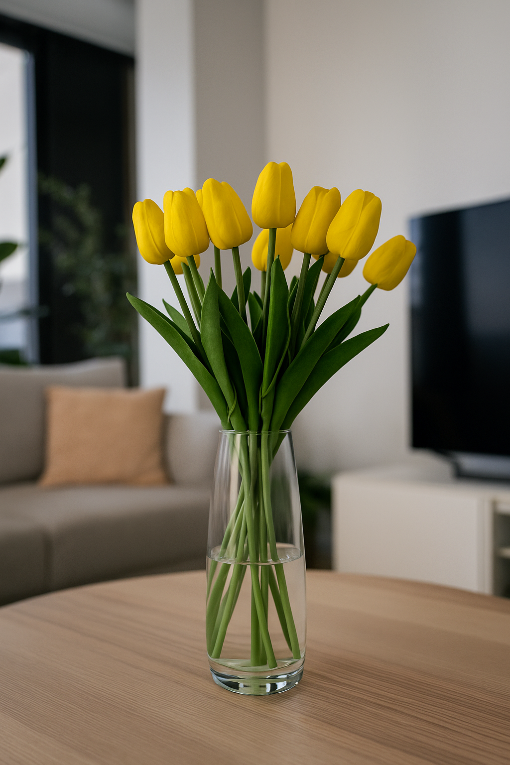 Tulip Stick 13" Yellow (Pack of 10)