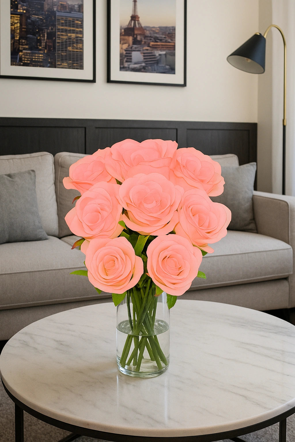 Light pink white MR7 Rose (Pack of 100)