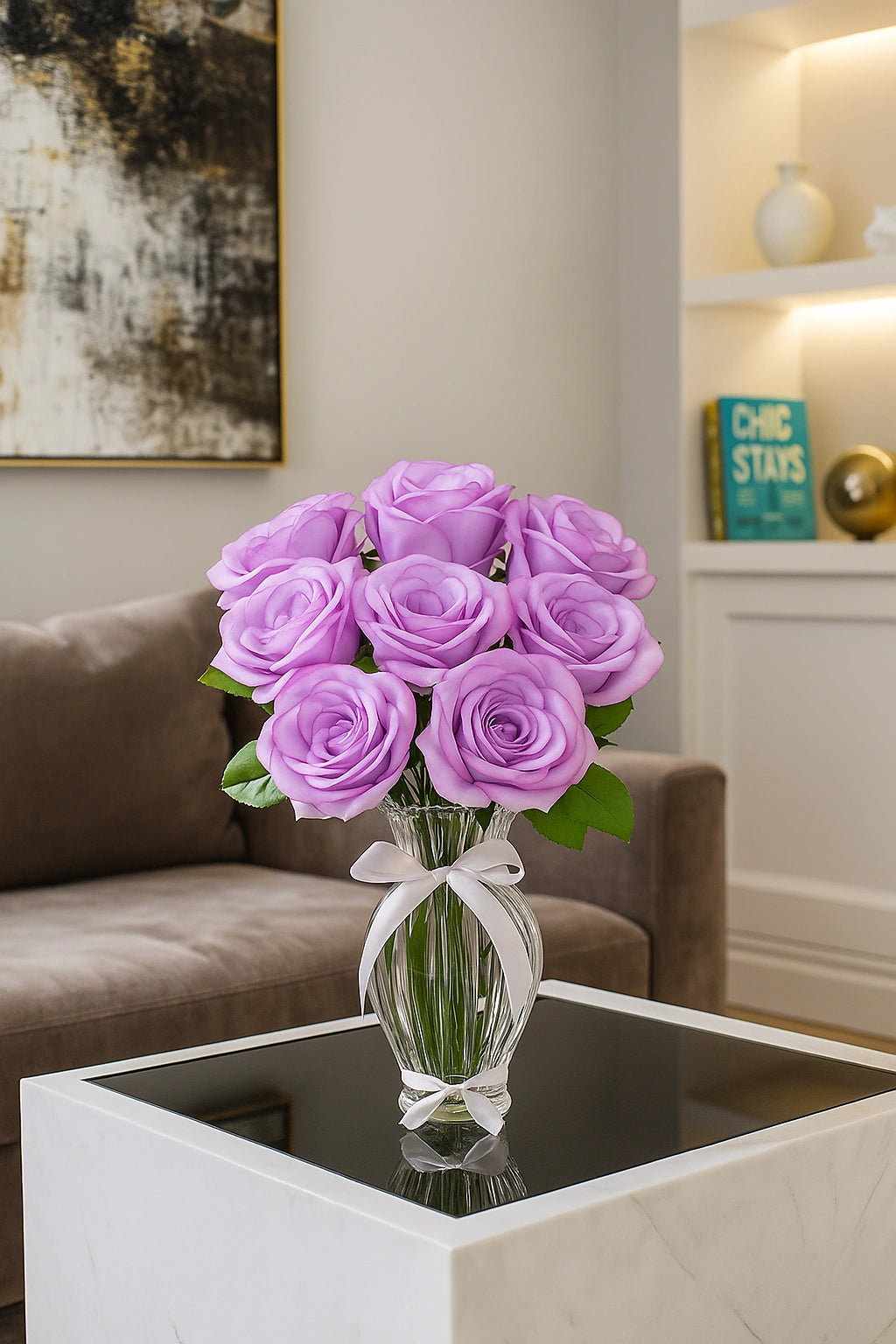Purple white MR7 Rose (Pack of 100)