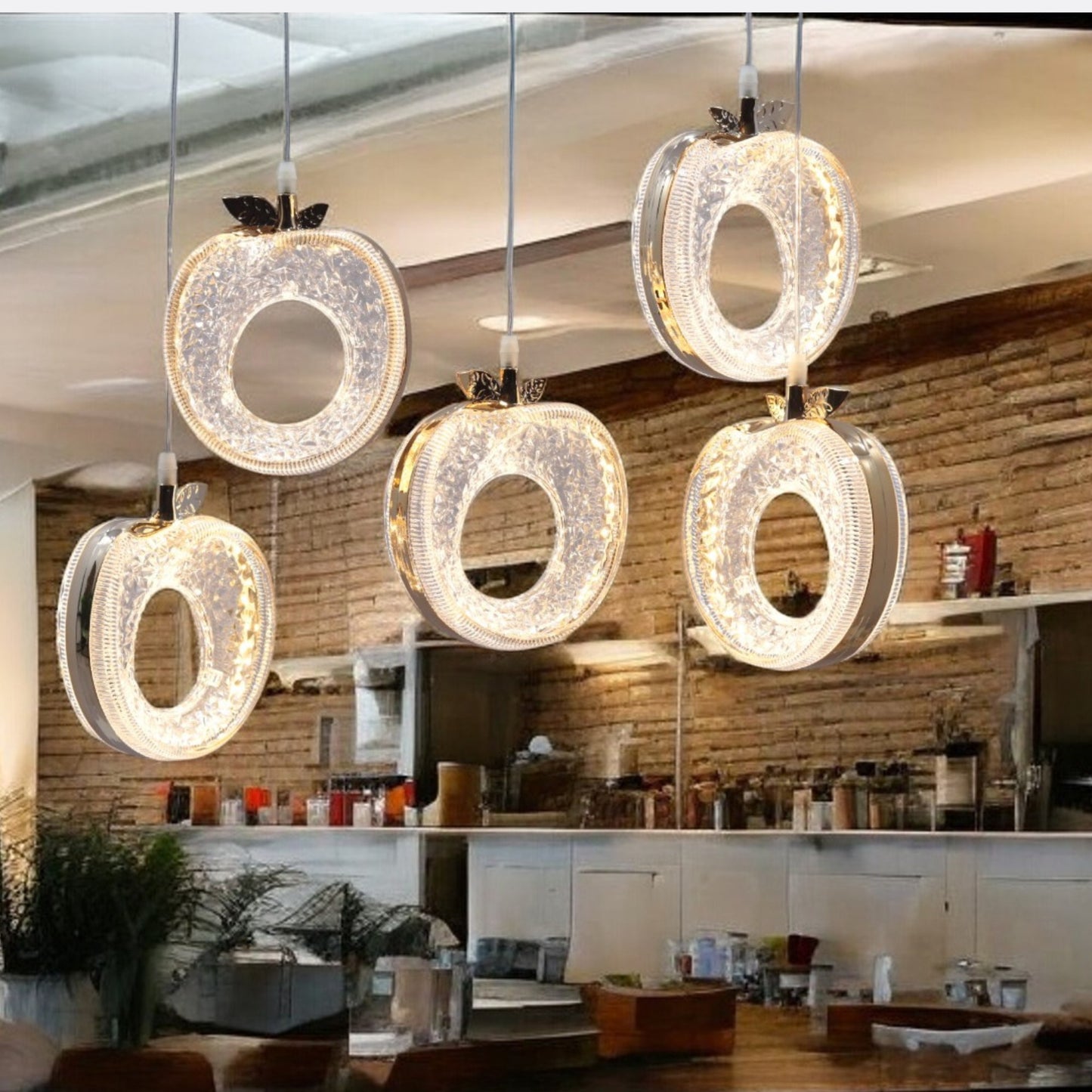 Hanging Apple Light (Set of 5 Pc's)