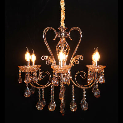 Antique Italian Crystal Style Ceiling Chandelier