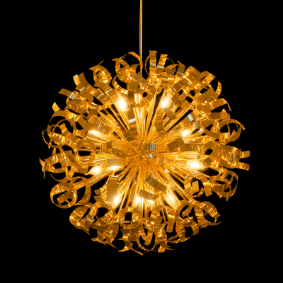 Gold Cascading Chandelier