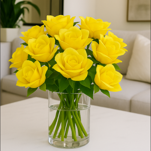 Yellow White Rose (MR4) Pack of (200)