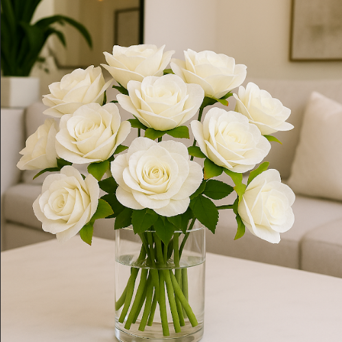 Off White Rose (MR4) Pack of (200)
