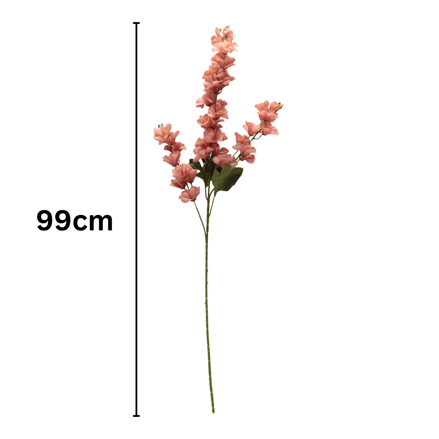 Spring Delphinium Flower Stick 3 Head 100cm Rose Gold (Pack of 10)