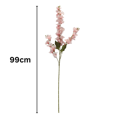 Spring Delphinium Flower Stick 3 Head 100cm Light Pink (Pack of 10)