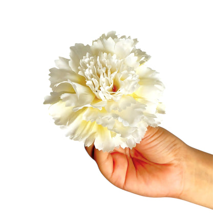 Off White Orange Big Carnation (Pack of 200)
