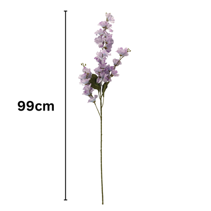 Spring Delphinium Flower Stick 3 Head 100cm Light Purple (Pack of 10)