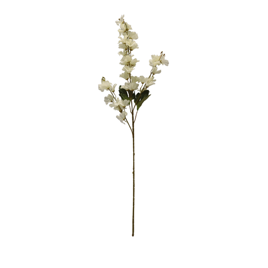 Spring Delphinium Flower Stick 3 Head 100cm Off White (Pack of 10)