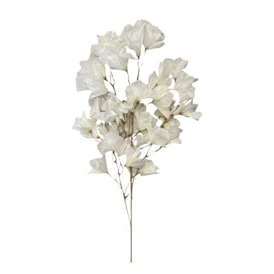 Hibiscus Flower Stick 25 Head 92cm White (Pack of 10)