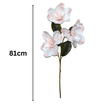 Magnolia Stick 3 Head 82cm Light Peach (Pack of 10)