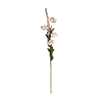 Rose Stick 4-Flowers 26" Light Brown (Pack of 10)