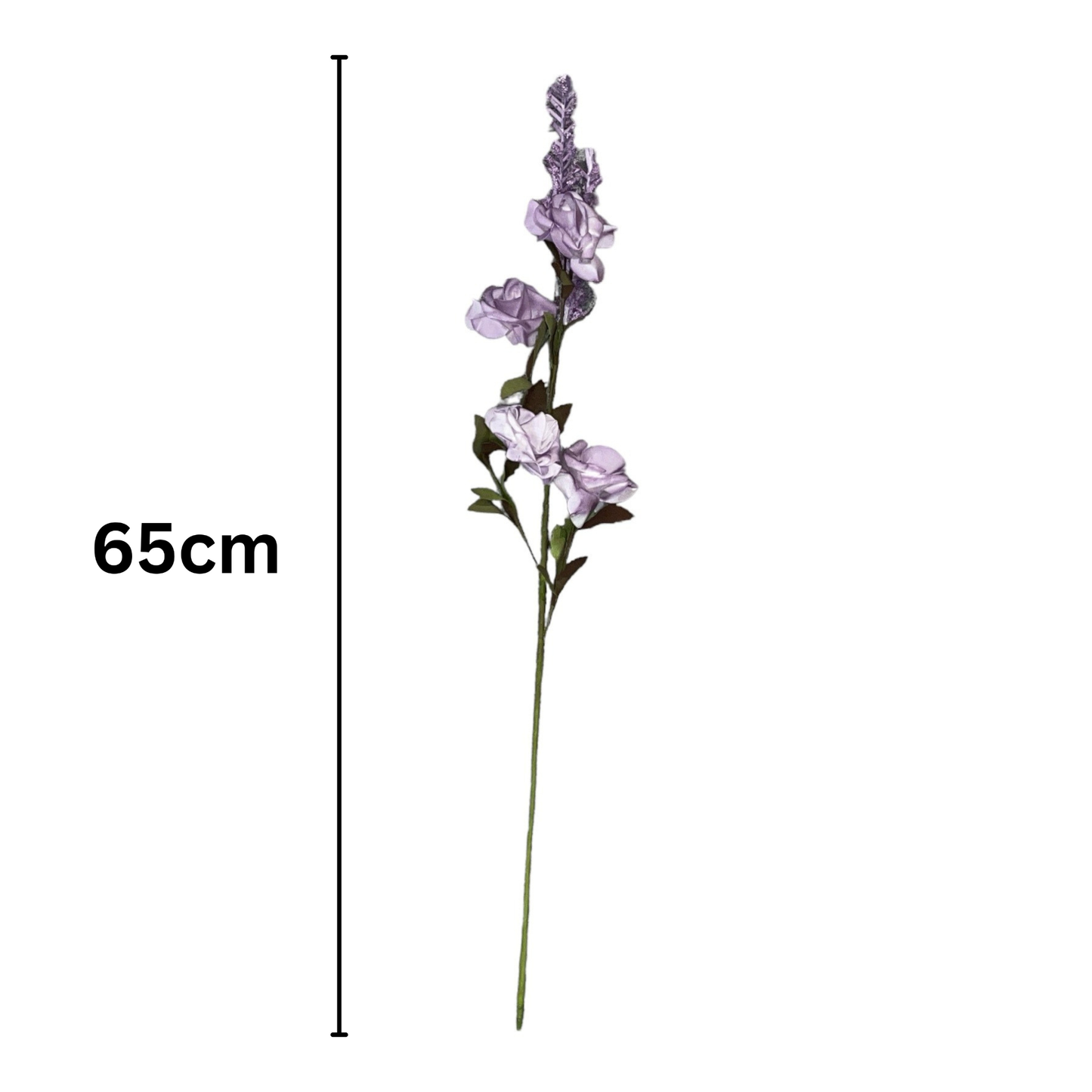 Rose Stick 4-Flowers 26" Purple (Pack of 10)
