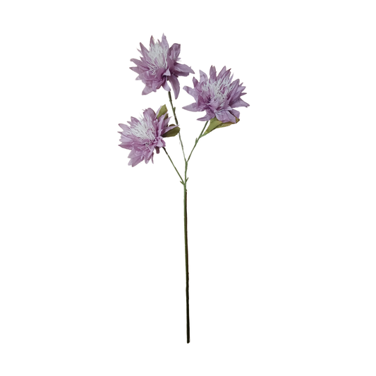 Dahlia Stick 3 Head 26.5" Rustic Purple (Pack of 10)