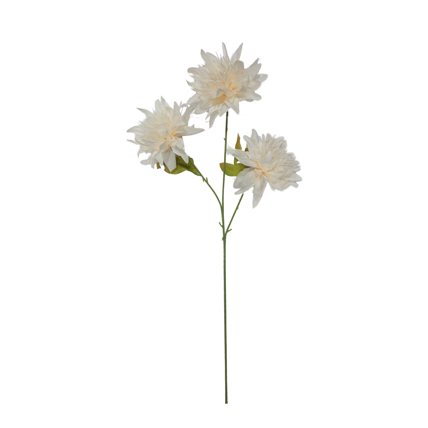 Dahlia Stick 3 Head 26.5" Light Peach (Pack of 10)