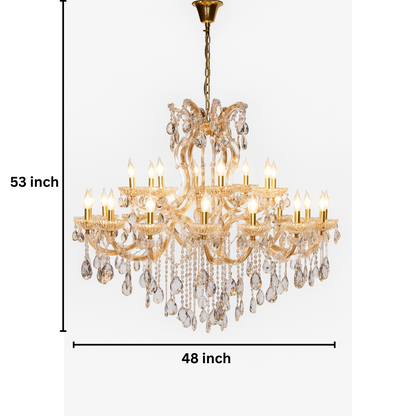 Majestic Royal Elegance Crystal Chandelier 24 Arms