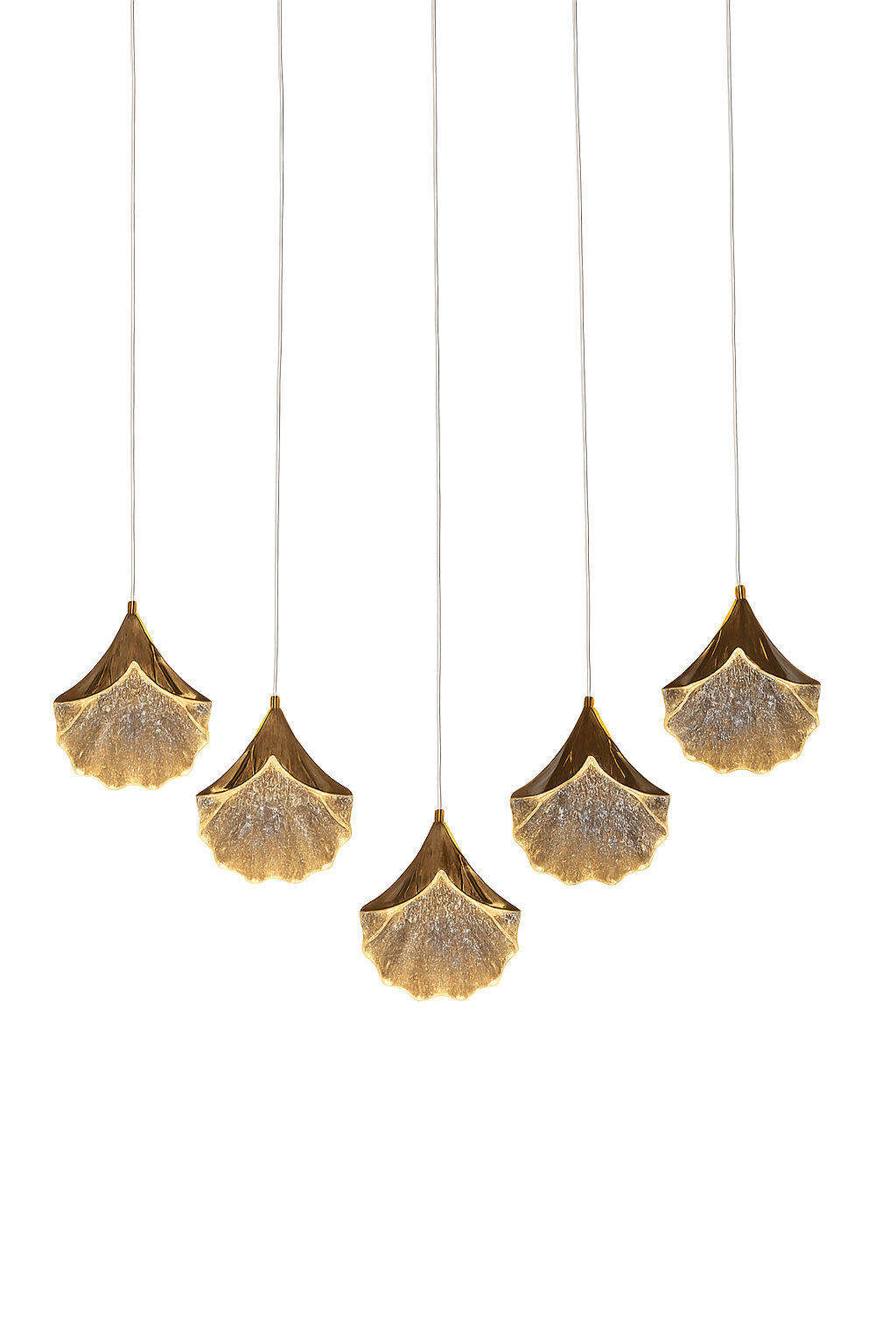 Hanging Elegant Shell Light (Set of 5 Pc's)