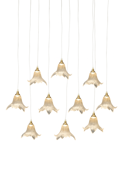 Electric shuttle hanging light set of 10