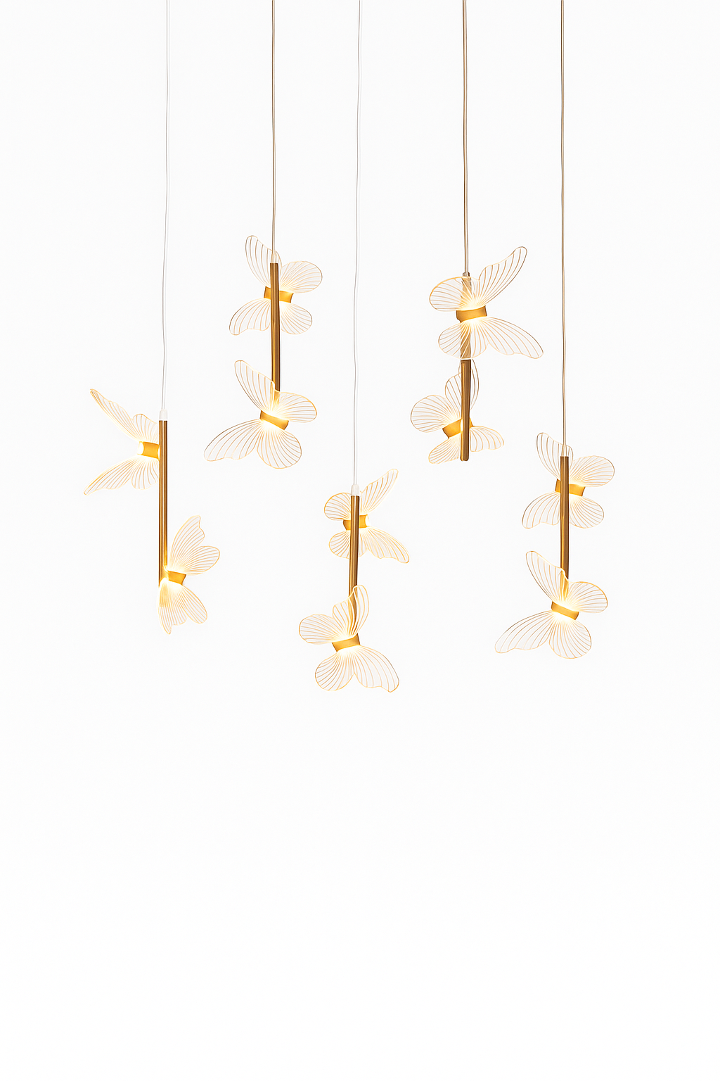 Electric Hanging Butterfly light (set of 5)