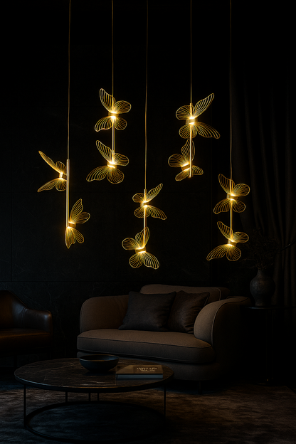 Electric Hanging Butterfly light (set of 5)