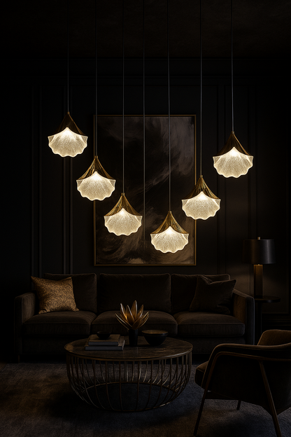 Hanging Elegant Shell Light (Set of 5 Pc's)