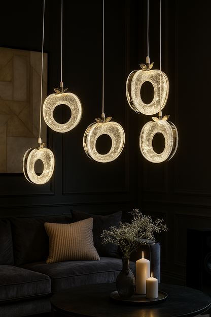 Hanging Apple Light (Set of 5 Pc's)