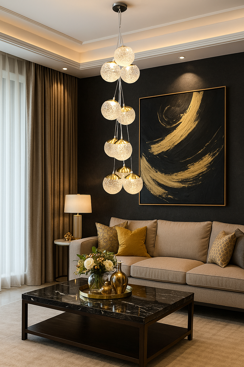 Hanging light Acryliclic Ball 8" (set of 10 Pcs)