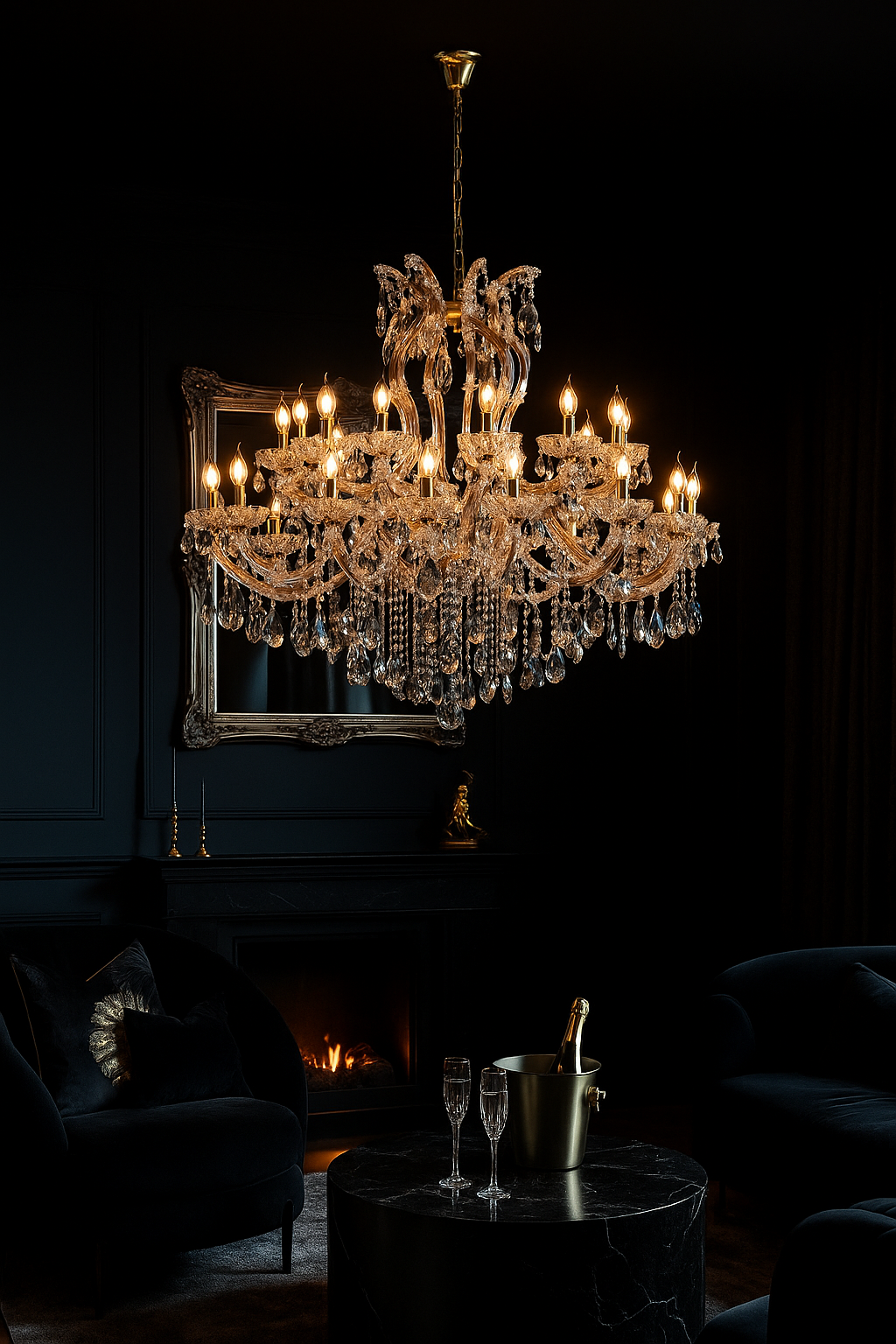Majestic Royal Elegance Crystal Chandelier 24 Arms