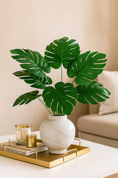 Leaf Stick Monstera 31x15 cm Green (Pack of 10)