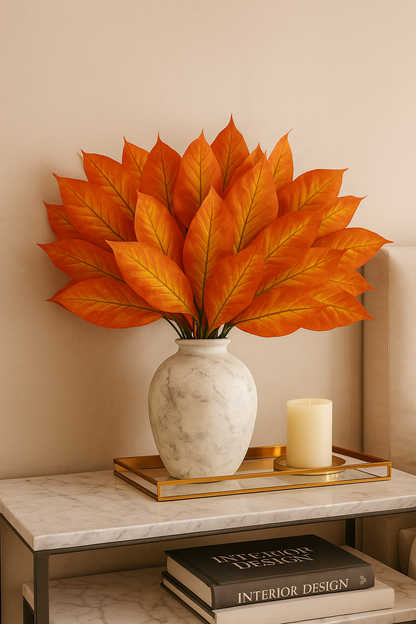 Badam Leaf 21" x 6" Red (Pack of 10)