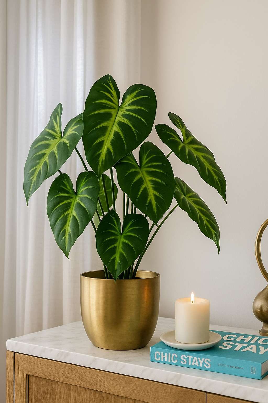 Plaesea Parviflora Leaf 17" Dark Green  (Pack of 10)
