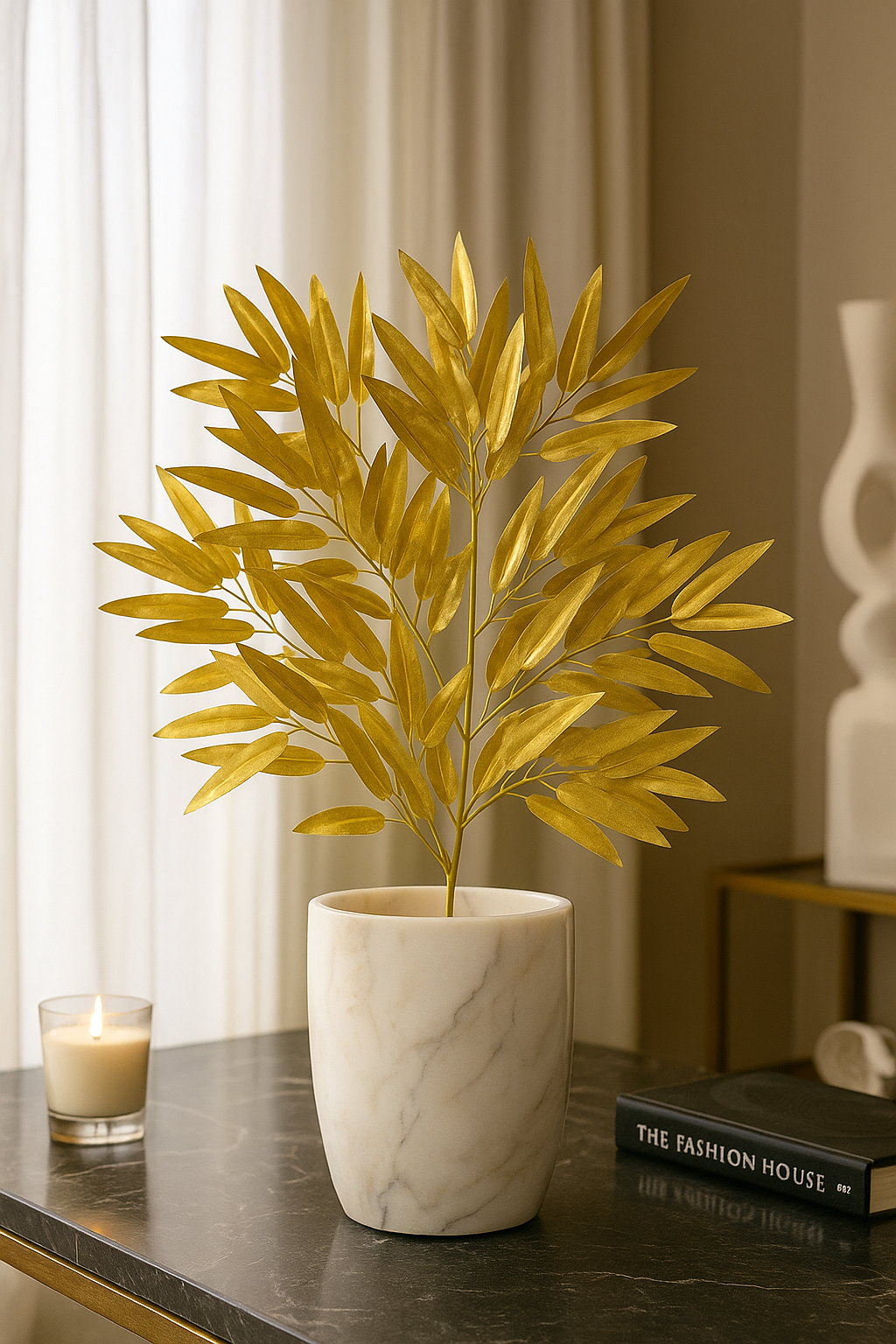 Bamboo/Moriya Leaf 43cm Golden (Pack of 10)