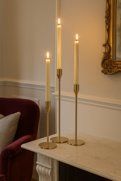 Gold Metal Taper Candle Holders Candlestick Holders