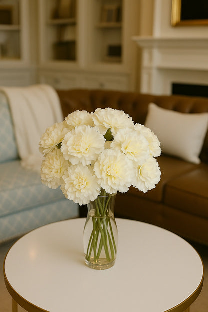 Off White Orange Big Carnation (Pack of 200)