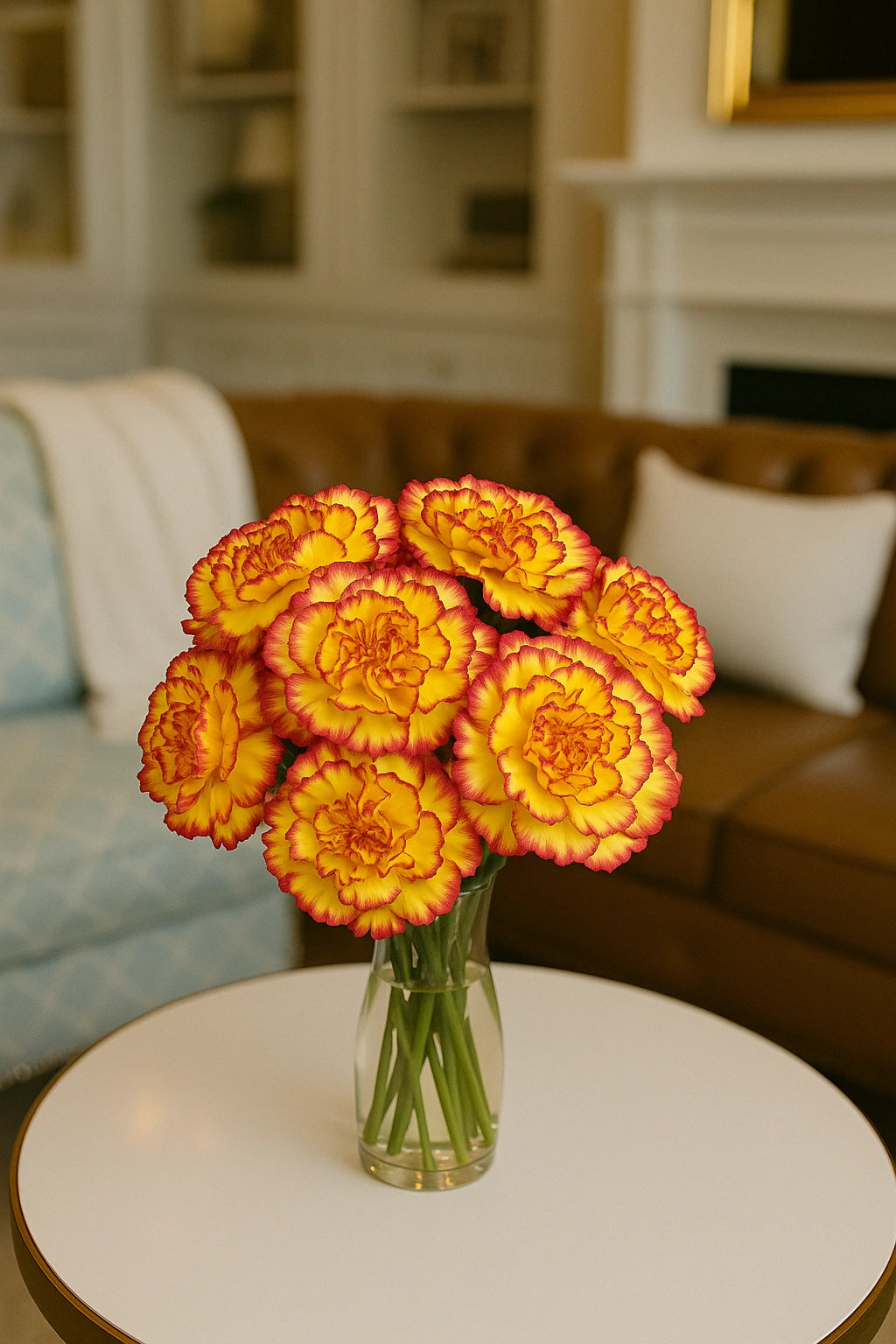 Lemon yellow Big Carnation (Pack of 200)