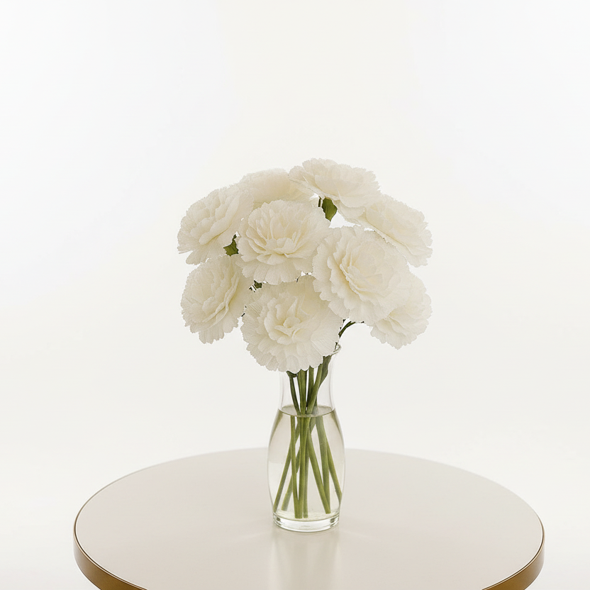 Off White Big Carnation (Pack of 200)