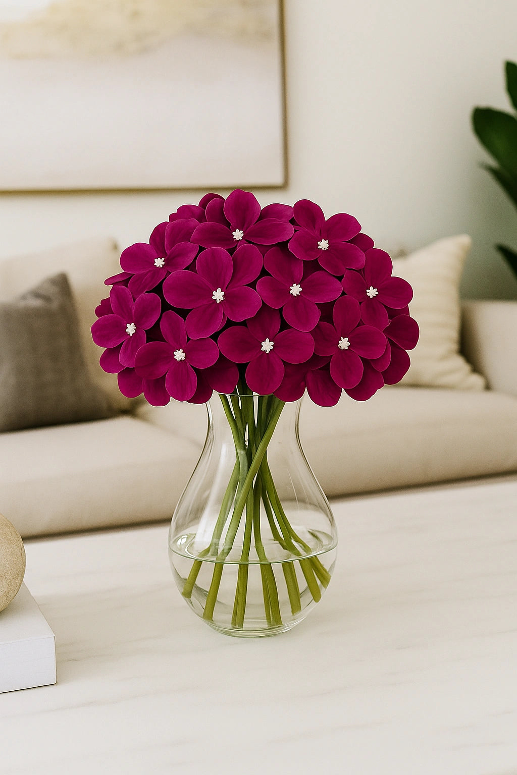 Dark Purple Flr Hydrangea 27 Petals (Pack of 100)